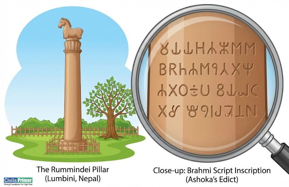 Rummindei Pillar -Ashoka Edict Lumbini