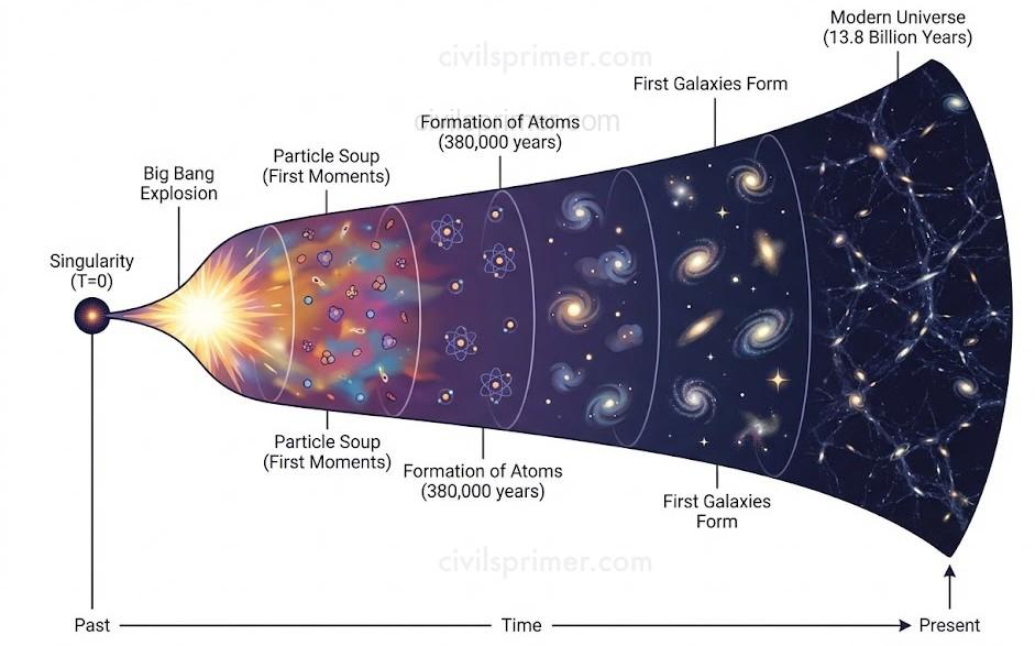 Big Bang timeline UPSC Geography Basics
