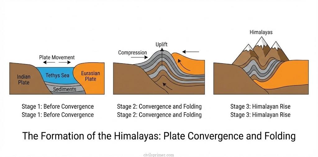Formation of Himalayas simplified UPSC physical geography basics