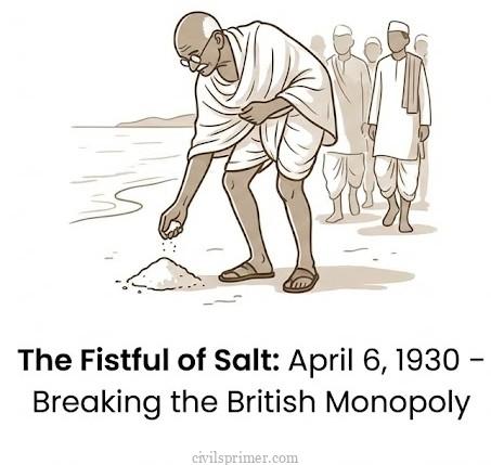 Salt Satyagrah Gandhi UPSC modern india basics