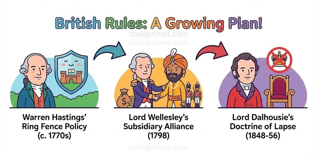 Tools of Expansion of East India Company UPSC Modern India Basics